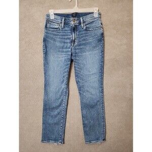 J Crew Slim Boyfriend Jeans Womens 28 Blue Medium Wash Distressed